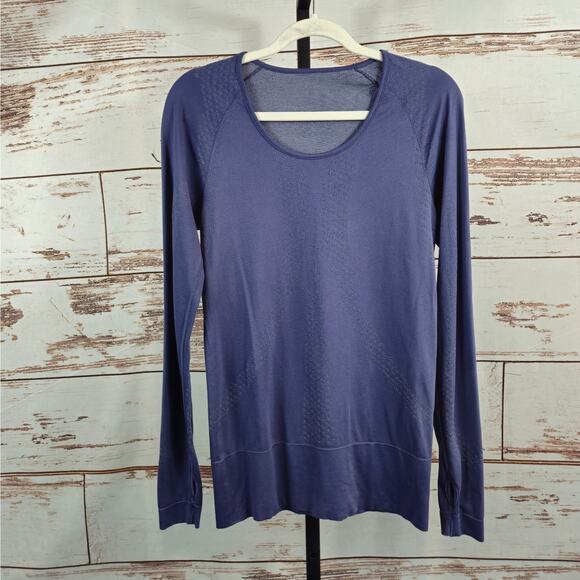 Lululemon Long Sleeve Tee Blue Estimated Size 6 or 8 - Picture 1 of 5